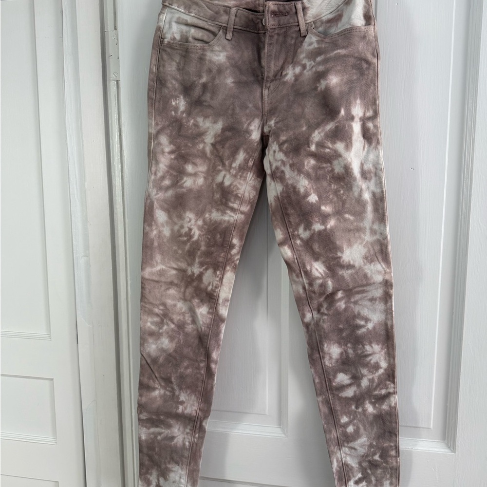 Levis Tie-Dye Brown and White Pants